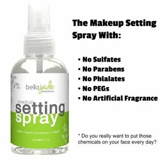 Makeup Setting Spray with Organic Green Tea, MSM and DMAE Ma