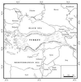 Map showing the study area-Taurus Mountains Download Scienti