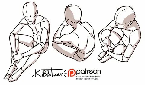 Sitting on the floor reference sheet -PREVIEW- kibbitzer on 