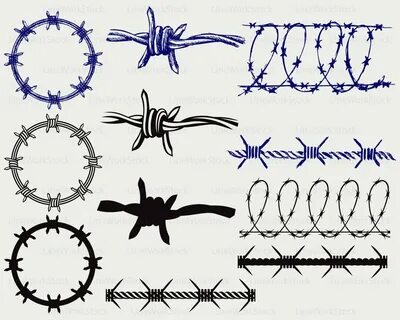 Barbed Wire Svg/barbed Wire Clipart/barbed Svg/barbed Wire E