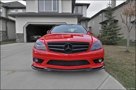 W204 C350 sport wearing our #carbonfiber front lip spoiler. 