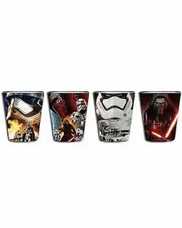 Force Awakens Star Wars Shot Glasses - 4 Pack - Spencer'