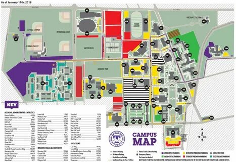 Map Of Tennessee Tech Campus - Alliance Pacific