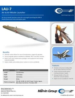 LAU-7 missile launcher data sheet Aviaexpo.com