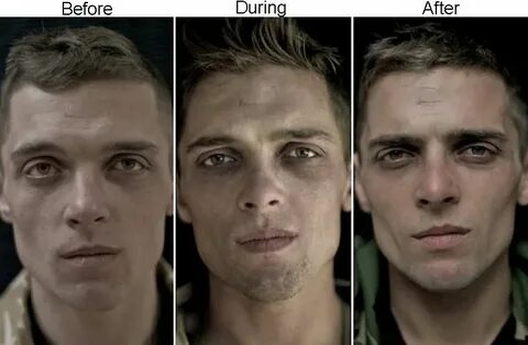 Mesmerizing Photographs Of Soldiers' Faces Before And After 