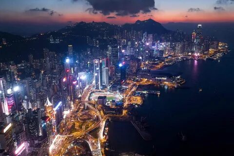 Gambar Kota Hongkong / Pemandangan Udara Kota Hong Kong - St