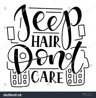 Jeep Hair Dont Care Vector Illustration: стоковая векторная 