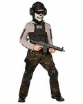 Kids Skull Commando Costume - Spirithalloween.com Halloween 