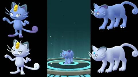 Evolving Shiny Alolan Meowth Into Shiny Alolan Persian Pokem