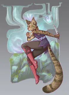 ArtStation - Tabaxi Rogue Commission - Silver Needles Softpa