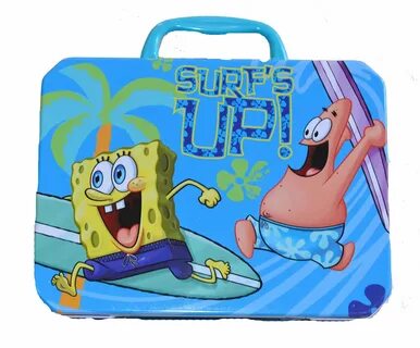 Buy Spongebob Metal Lunch Tin with Folder in Cheap Price on 