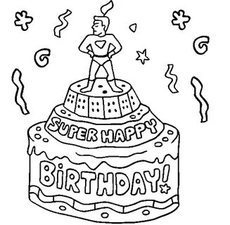 Happy Birthday Coloring Pages K5 Worksheets
