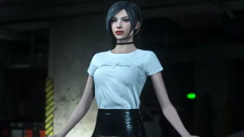 Resident Evil 2 Remake Ada T-Shirt With Skirt Outfit Mod - YouTube