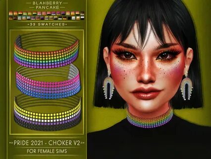 Earrings & Chokers Pride 2021 at Blahberry Pancake " Sims 4 