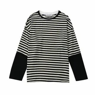 Bts jimin archived black white striped shirt Moletons legais