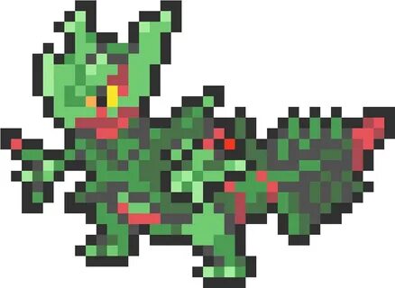 treecko png - Main Image - Pokemon Pixel Art Mega Sceptile #