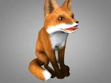 3D model Fox or Foxes VR / AR / low-poly rigged animated CGT