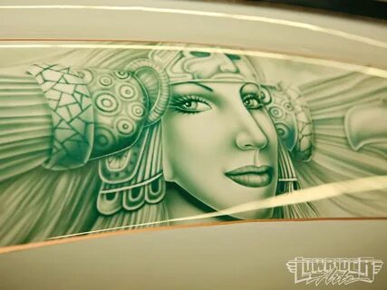 Aztec Airbrush. Lowrider San Bernardino Car Show Lowrider ar