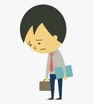 Png Freeuse Stock Businessman Clipart Unhappy - Sad Business