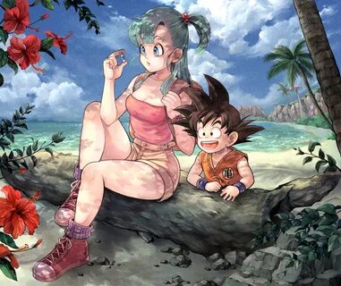 Wallpaper : Dragon Ball, Son Goku, Young Goku, Young Bulma, 