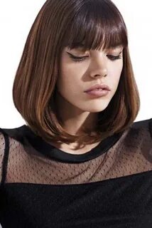 Shoulder Length Layered Bob with Bangs Bob Haircut and Hairs