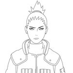 shikamaru's portrait Coloring Page - Anime Coloring Pages