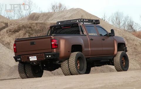Bronze Wrapped Custom Silverado 3500HD with Lift and Off-roa