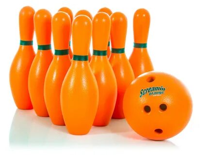 Set of Bowling Pins with Bowling Ball munsg Miniature Toys T