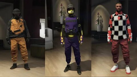 GTA 5 ONLINE 7 MALE OUTFIT COMPONENTS (OUTFIT TRANSFER 1.48)
