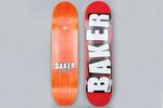 Baker Brand Logo Skateboard Deck White 8.125 optymalnewybory