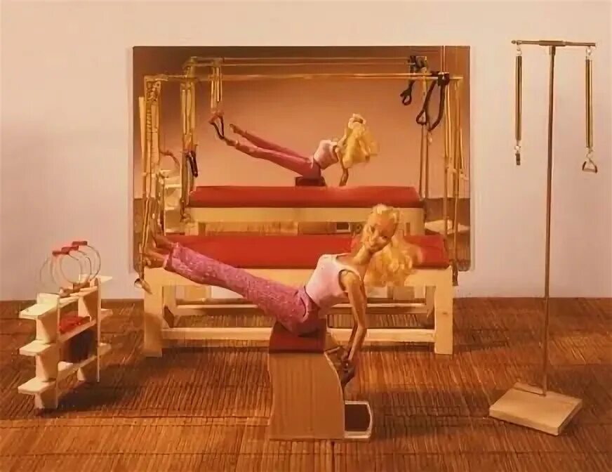 You know Pilates is hot right now if The queen of pink Barbi