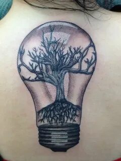 Lightbulb tattoo, Tattoos, Mini tattoos
