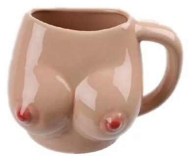 Boobed shaped coffee cup
