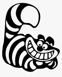 Library Of Cheshire Cat Black And White Clip Art Freeuse - A