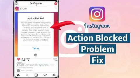 Fix Instagram Action Blocked Problem Get Rid Of Temporarily 