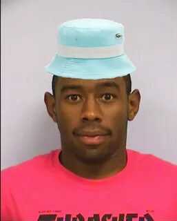 mugshot Tyler sporting the blue hat Tyler, the Creator Mugsh