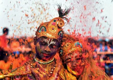 Холи - война красок в Индии Миранда Касл - вместе по миру Ян