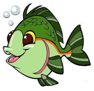 Cute Cartoon Bass Fish : Cute cartoon fish vector clip art s