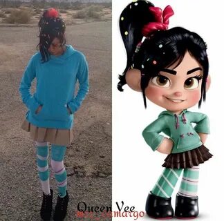 DIY Halloween Costume, Disney Cosplay, Vanellope Von Schweet