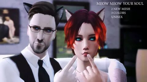 CAT EARS "MEOW MEOW YOUR SOUL" by Belakor - SimsDay