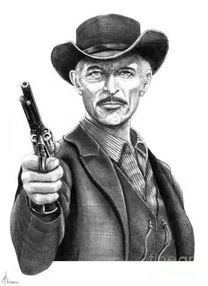 Lee Van Cleef Drawing by Murphy Elliott Fine Art America