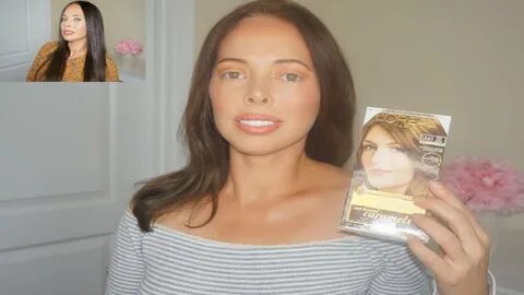 Loreal Hi-Lift Gold Brown Before and After - YouTube