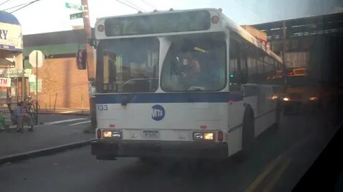 MTA Bus: Ex-bee line Orion V #133 with NYCTA front @ Rsvlt A