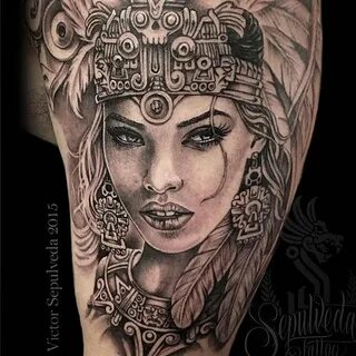 aztec tattoo blackandgrey aztectattoo on Instagram Aztec war