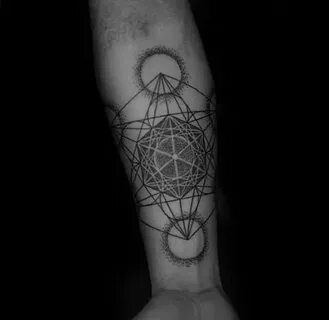 60 Metatron’s Cube Tattoo Designs For Men - Geometric Ink Id