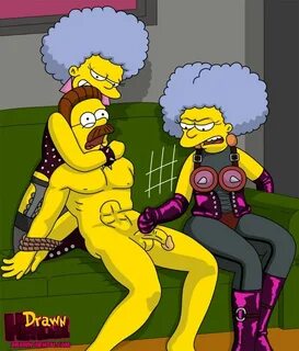 Simpsons - Patty and Selma Bouvier rape Ned.. at XXX Porn Ca