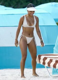 KARREUCHE TRAN in Bikini at a Beach in Miami 04/14/2017 - Ha