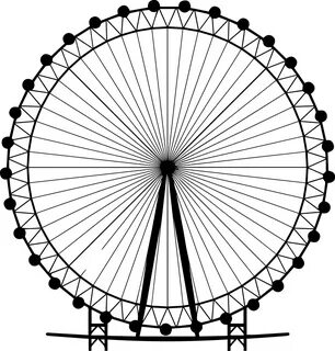Tap On Any Area To Get More Details - Ferris Wheel Png Silho