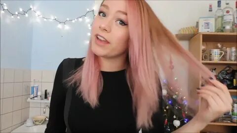 Rose-gold hair dye tutorial - YouTube