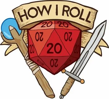 How I Roll d20 Dungeons and Dragons Dice RPG Sticker by Carl